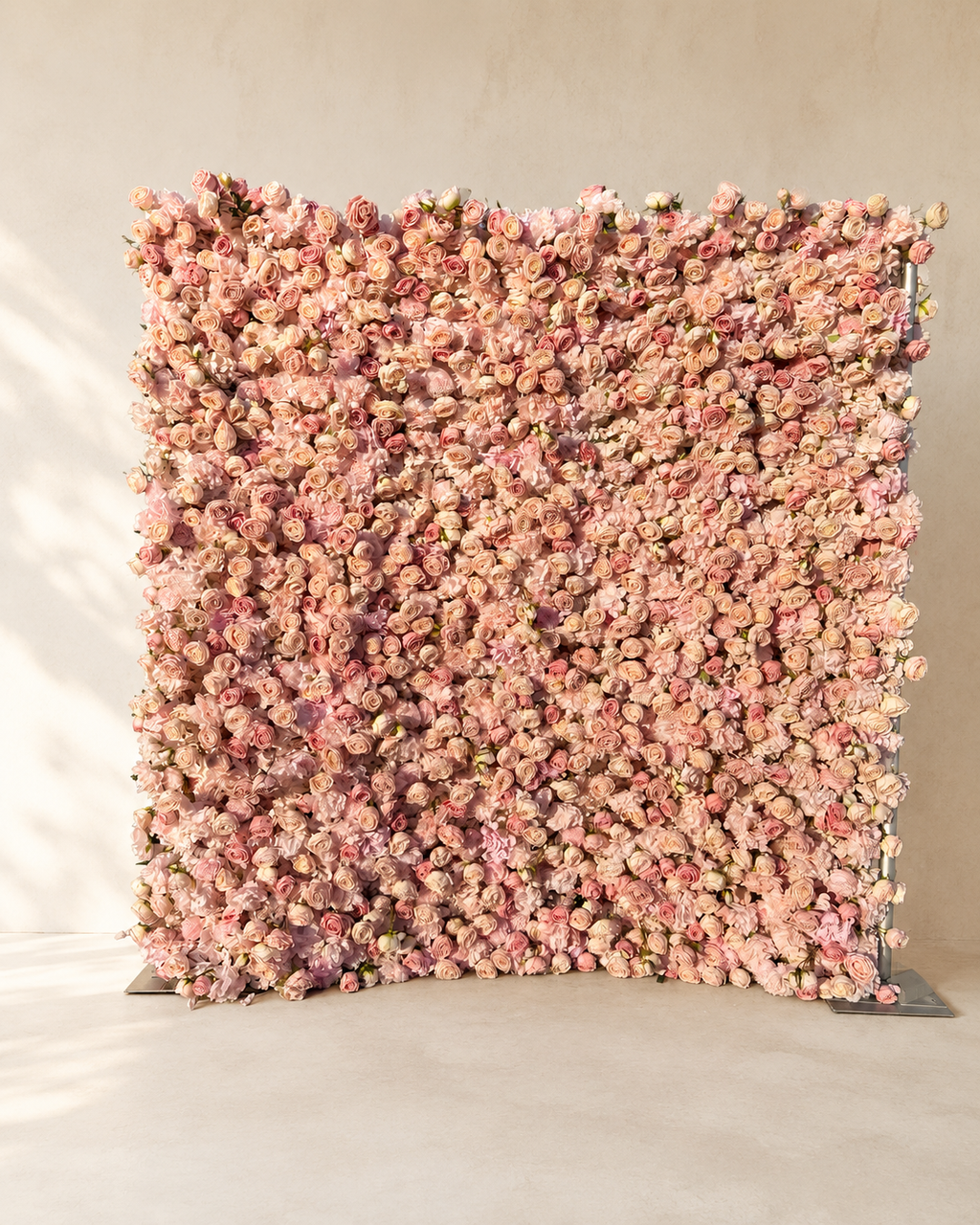 Blush flower wall